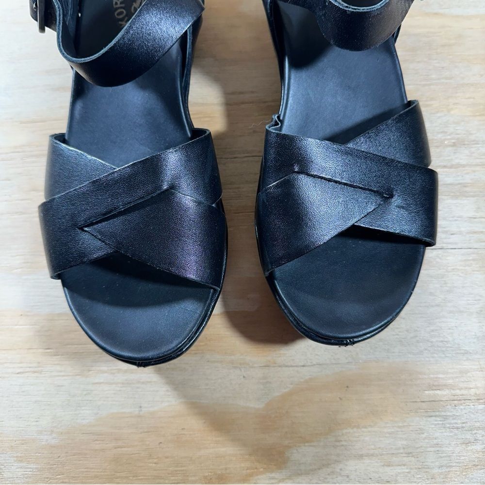 Kork Ease Myrna Black Leather Sandals Women’s Size 9 - Picture 5 of 7